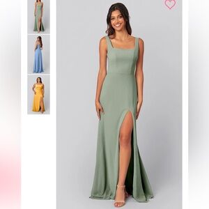 Elegant Green Sleeveless Dress
